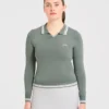 Classic Knitted Long Sleeve Polo