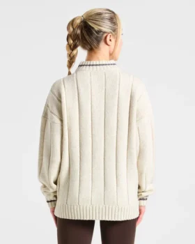 Athletics Oversized Knitted 1/4 Zip