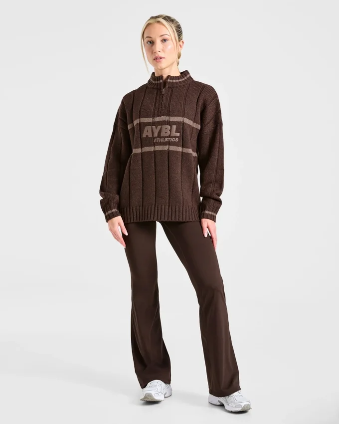 Athletics Oversized Knitted 1/4 Zip