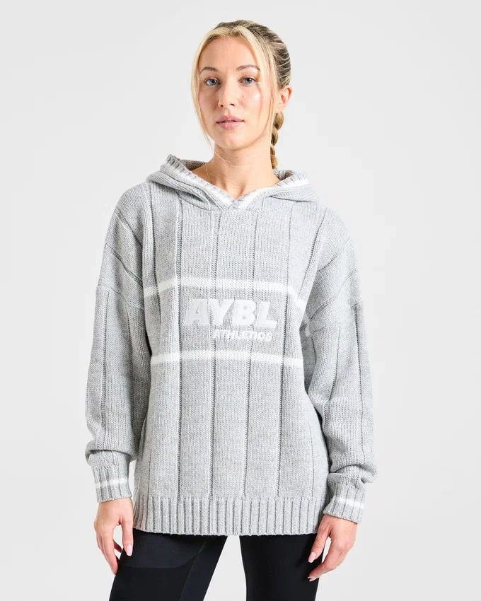 Athletics Oversized Knitted Hoodie