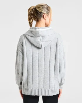 Athletics Oversized Knitted Hoodie