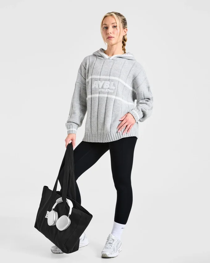 Athletics Oversized Knitted Hoodie
