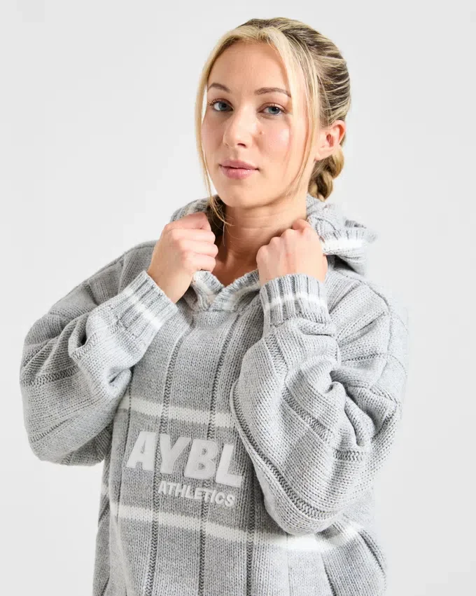Athletics Oversized Knitted Hoodie