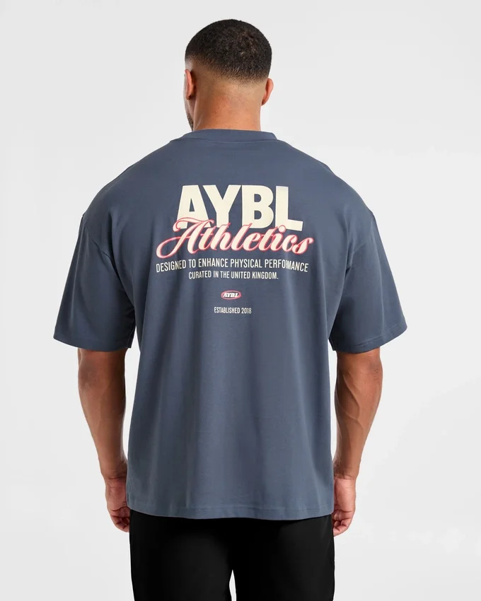 Athletics Script Oversized T Shirt