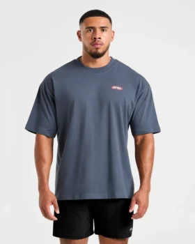 Athletics Script Oversized T Shirt