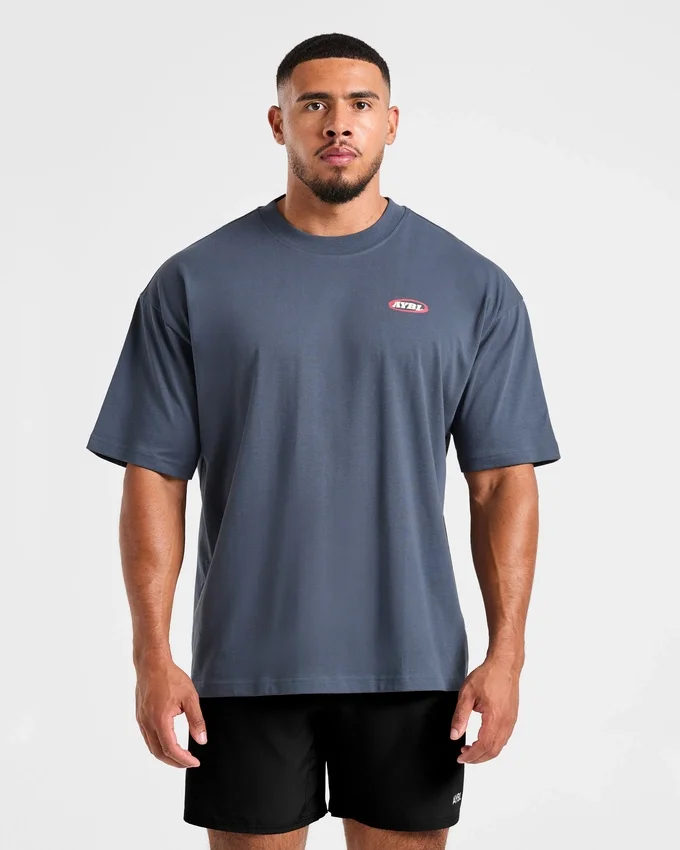 Athletics Script Oversized T Shirt