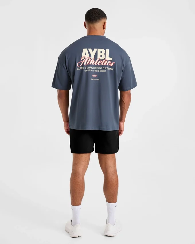 Athletics Script Oversized T Shirt