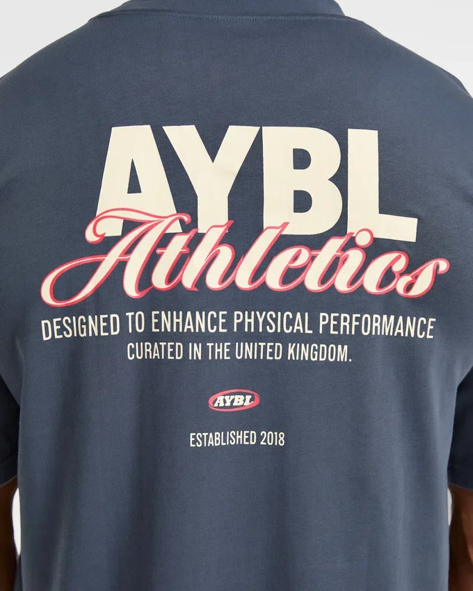 Athletics Script Oversized T Shirt