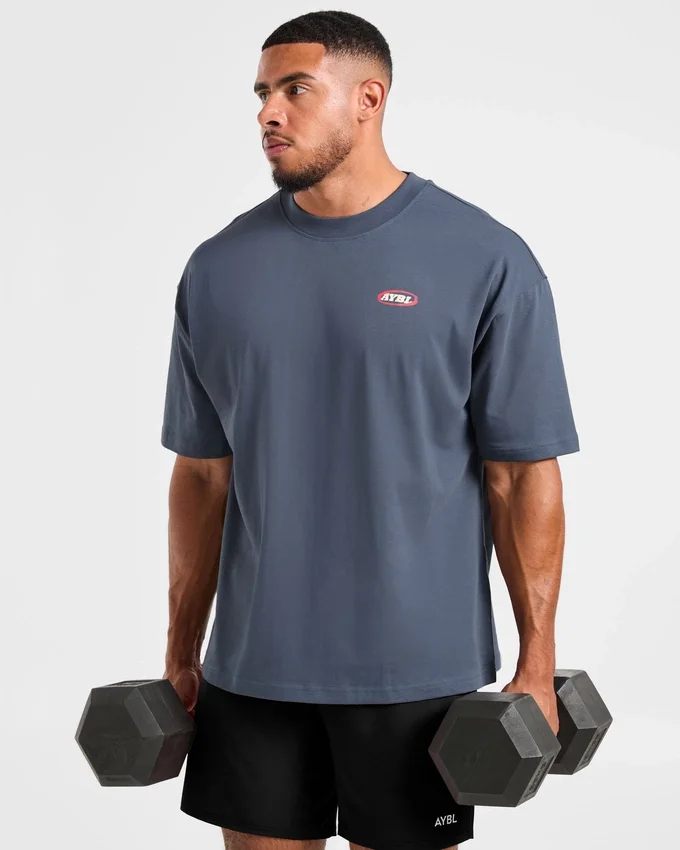 Athletics Script Oversized T Shirt