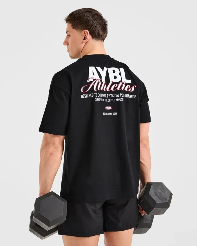 Athletics Script Oversized T Shirt