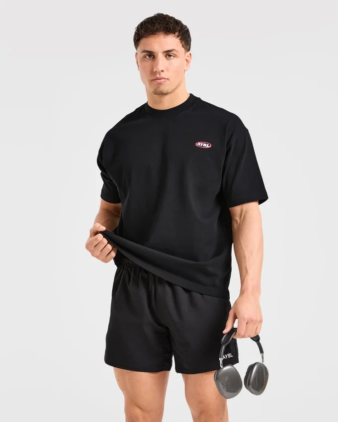 Athletics Script Oversized T Shirt