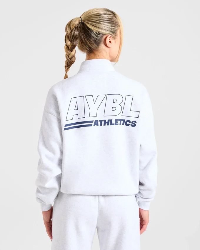 Athletics Track Oversized 1/4 Zip Pullover