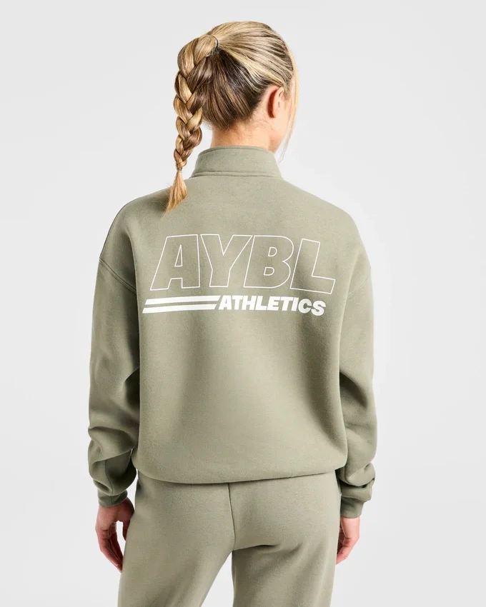 Athletics Track Oversized 1/4 Zip Pullover