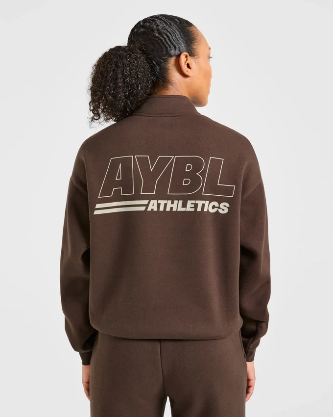 Athletics Track Oversized 1/4 Zip Pullover