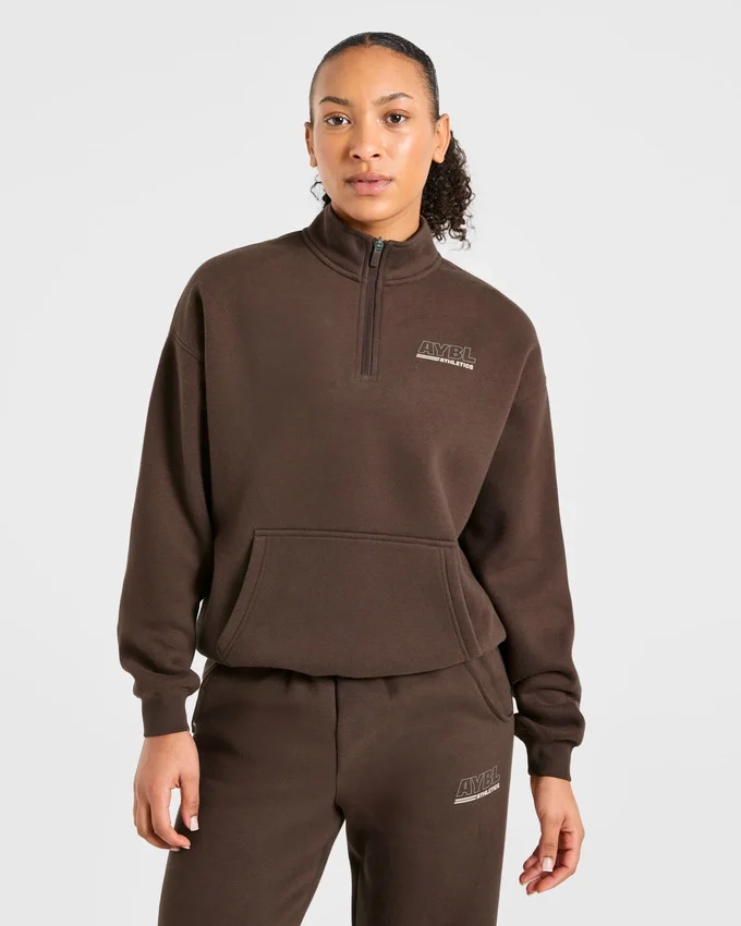 Athletics Track Oversized 1/4 Zip Pullover