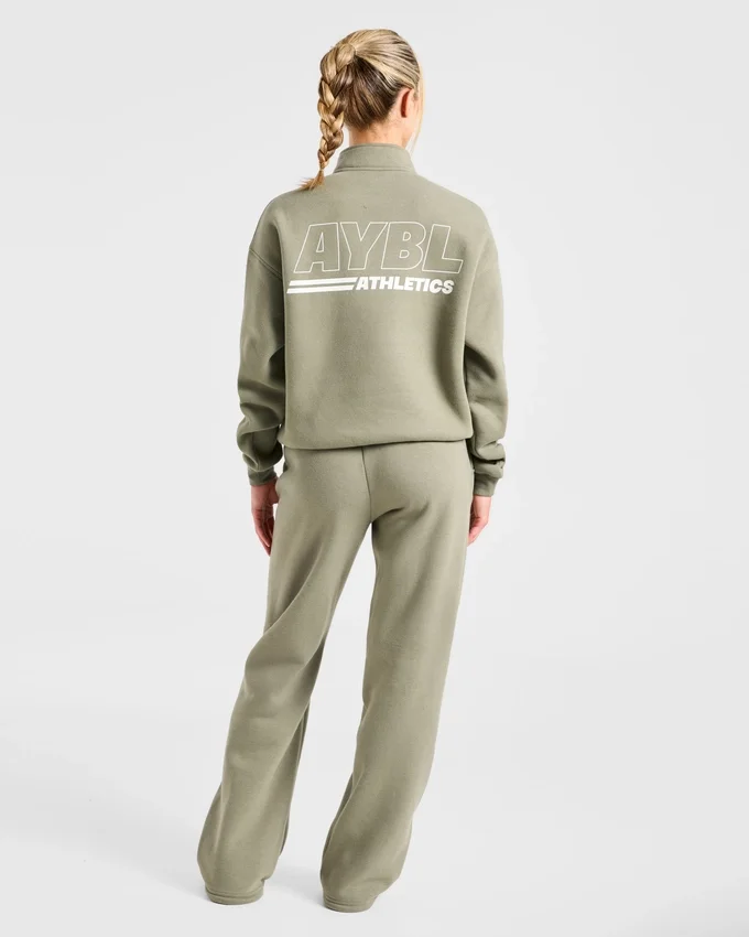 Athletics Track Oversized 1/4 Zip Pullover