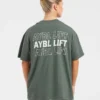 AYBL Lift Italic Oversized T Shirt
