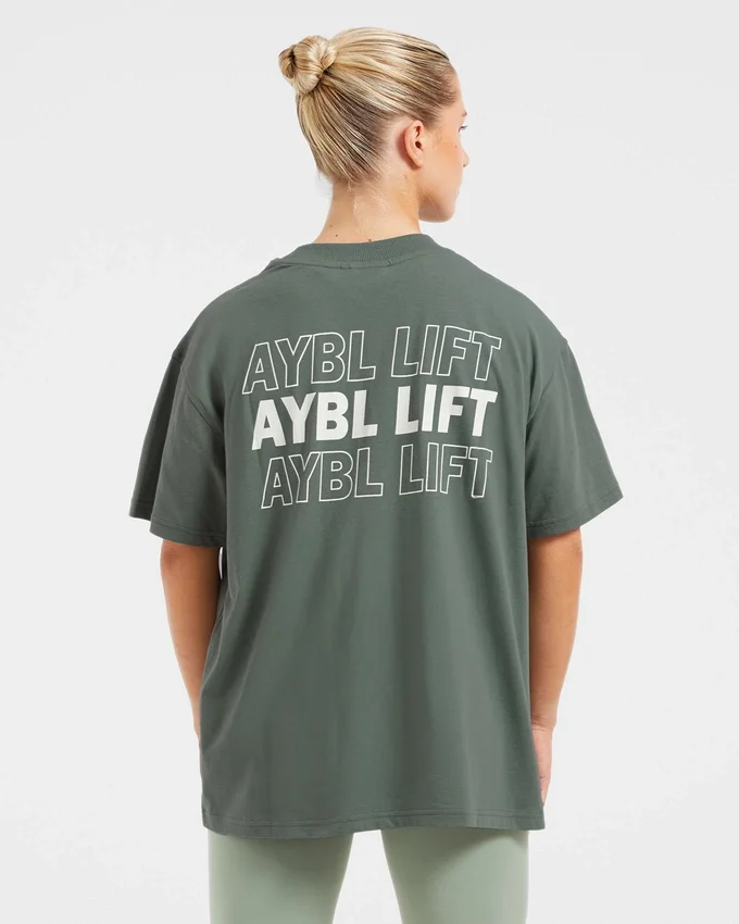 AYBL Lift Italic Oversized T Shirt