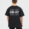 AYBL Lift Italic Oversized T Shirt