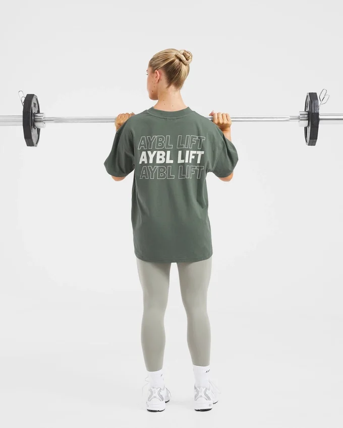 AYBL Lift Italic Oversized T Shirt