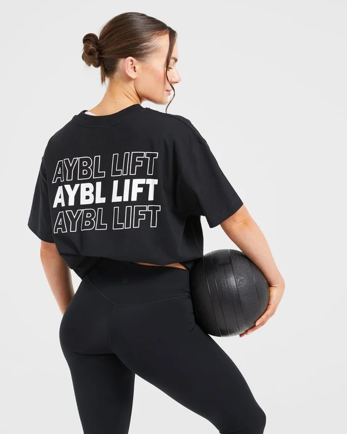 AYBL Lift Italic Oversized T Shirt