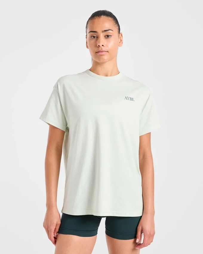 AYBL Sports Club Script Oversized T Shirt