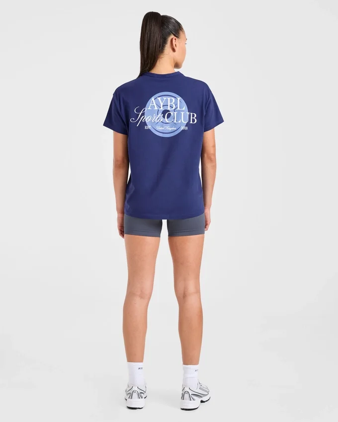 AYBL Sports Club Script Oversized T Shirt