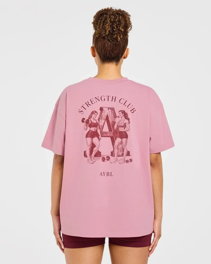AYBL Strength Club Oversized T Shirt