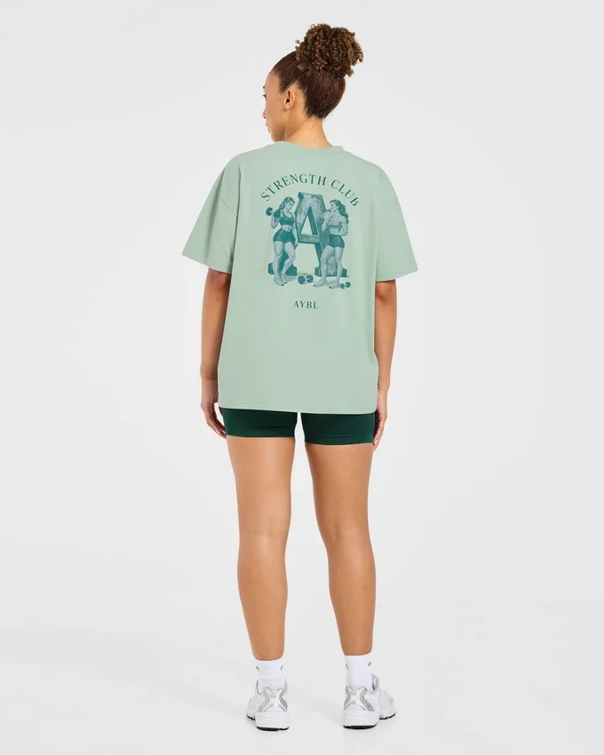 AYBL Strength Club Oversized T Shirt