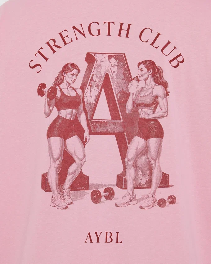 AYBL Strength Club Oversized T Shirt