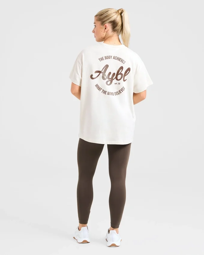 Body Achieve Mind Believe Oversized T Shirt