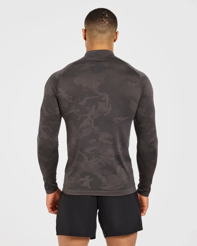 Camo Seamless 1/4 Zip Pullover