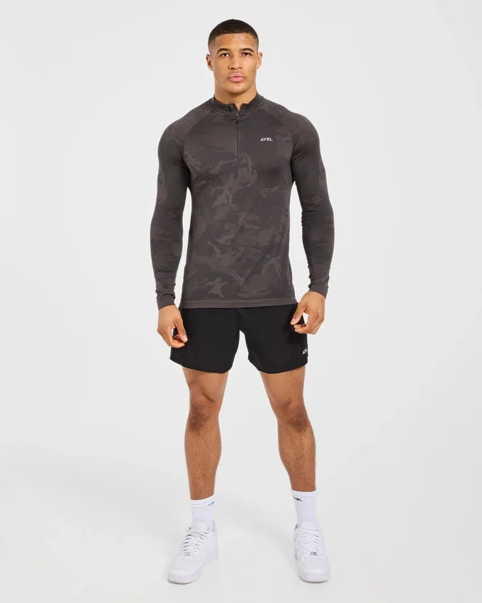 Camo Seamless 1/4 Zip Pullover
