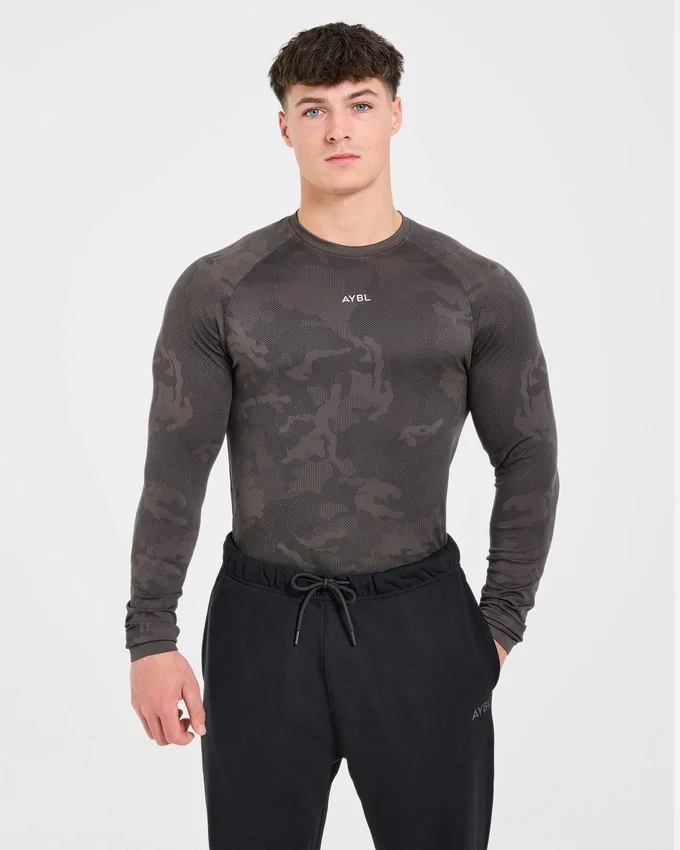 Camo Seamless Long Sleeve T Shirt