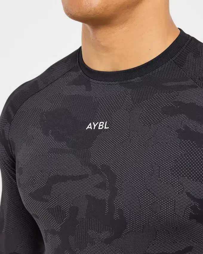 Camo Seamless Long Sleeve T Shirt