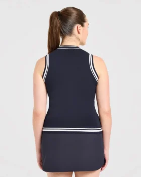 Classic Knitted High Neck Vest