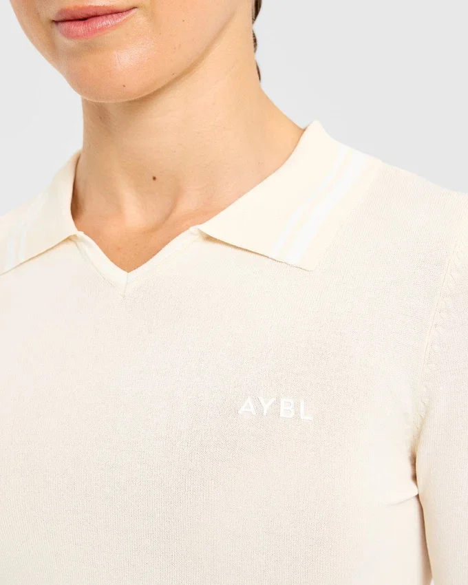 Classic Knitted Long Sleeve Polo