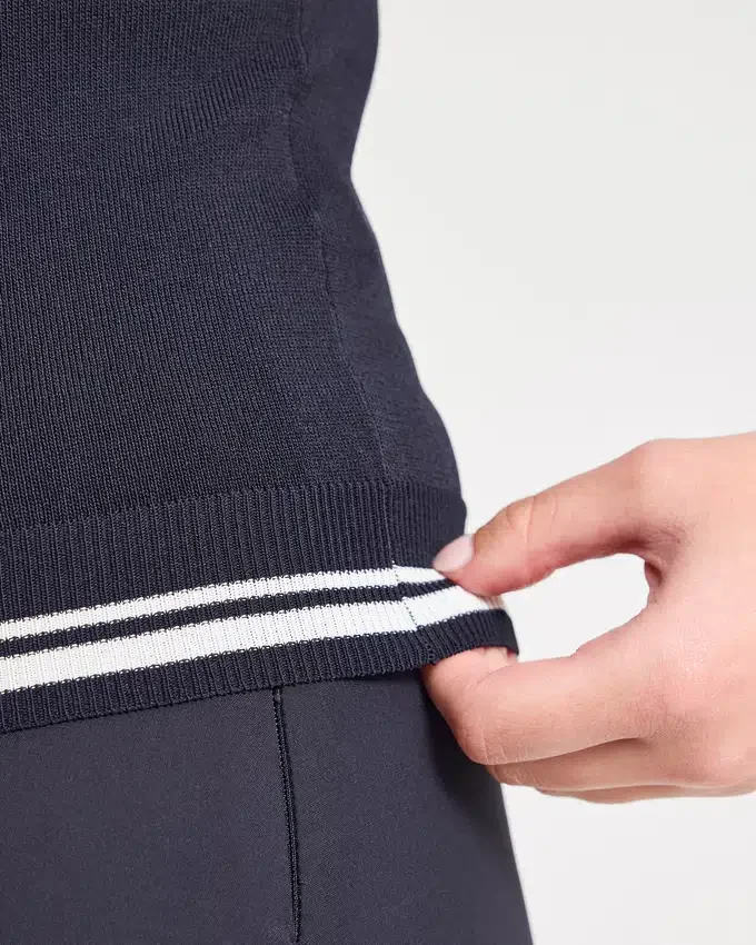 Classic Knitted Long Sleeve Polo