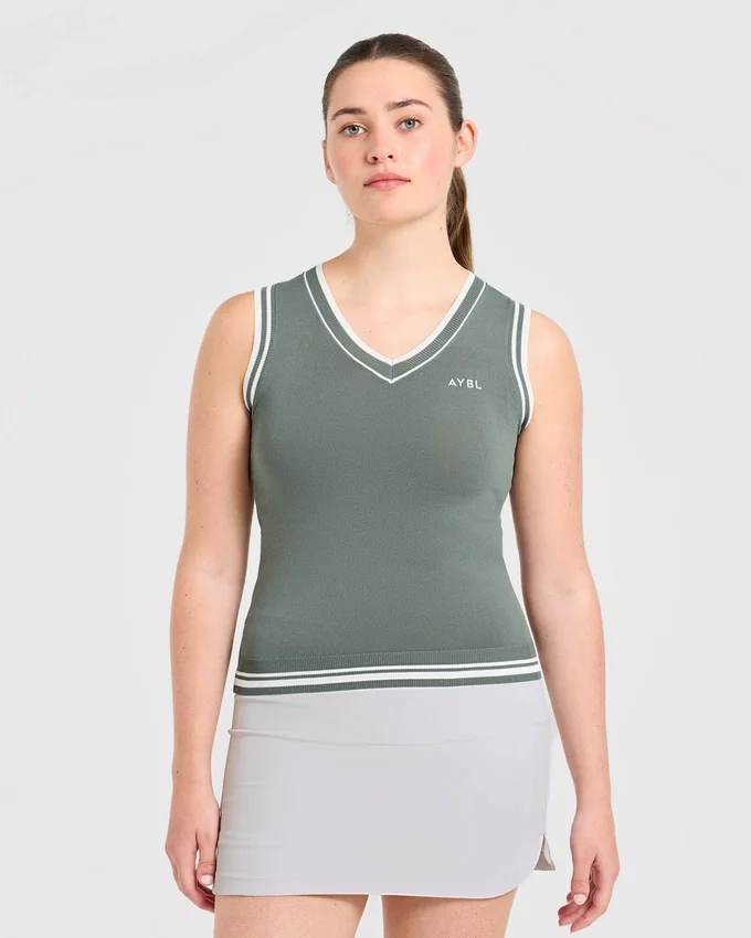Classic Knitted V Neck Vest