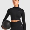 Empower Seamless Crop Zip Jacket