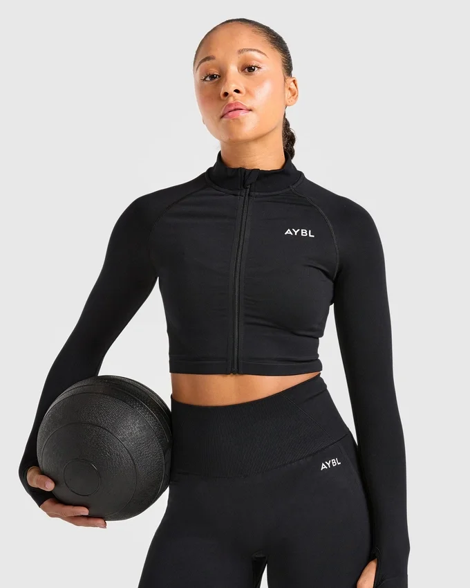 Empower Seamless Crop Zip Jacket