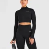 Empower Seamless Crop Zip Jacket