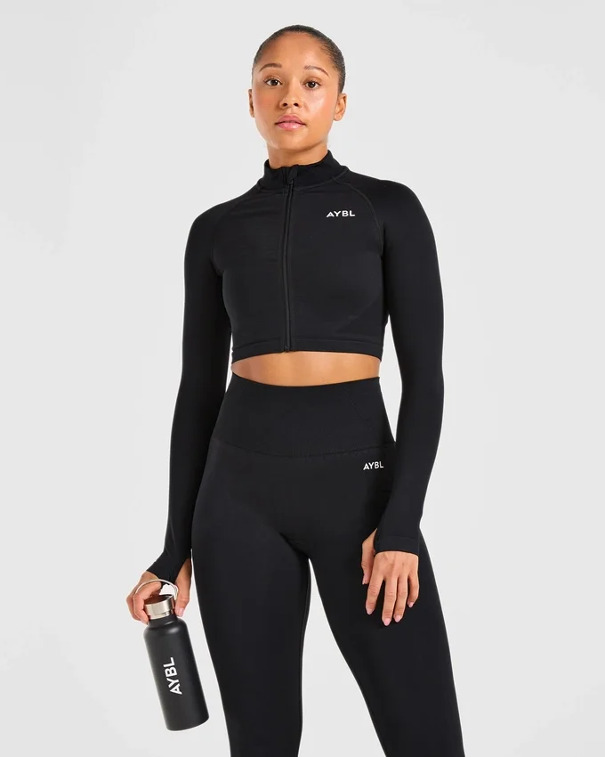 Empower Seamless Crop Zip Jacket