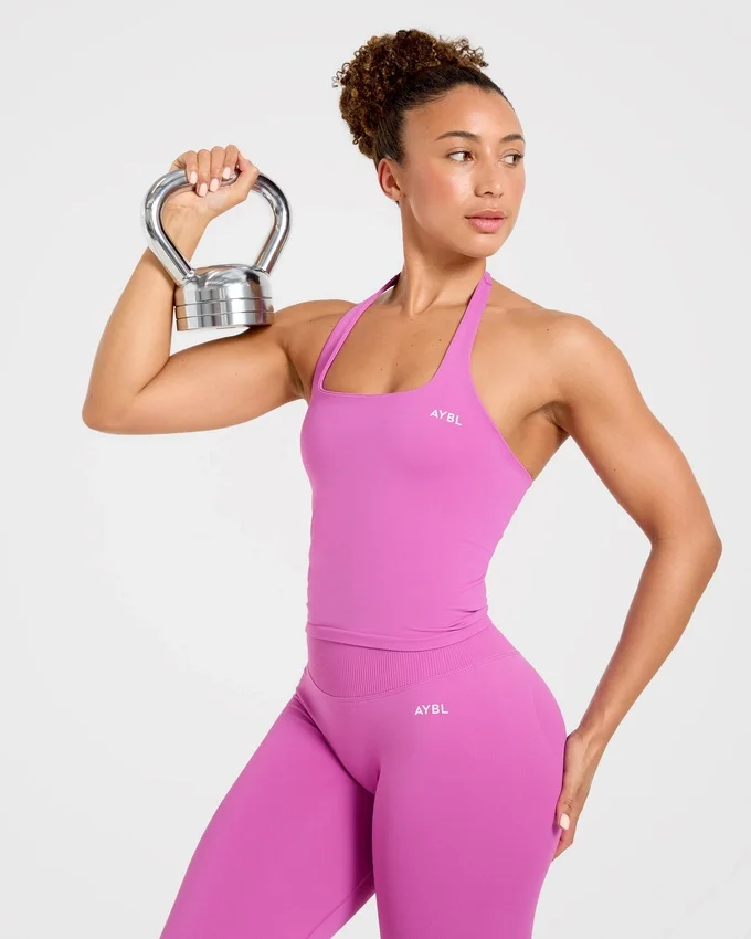 Enhance Seamless Halterneck Top