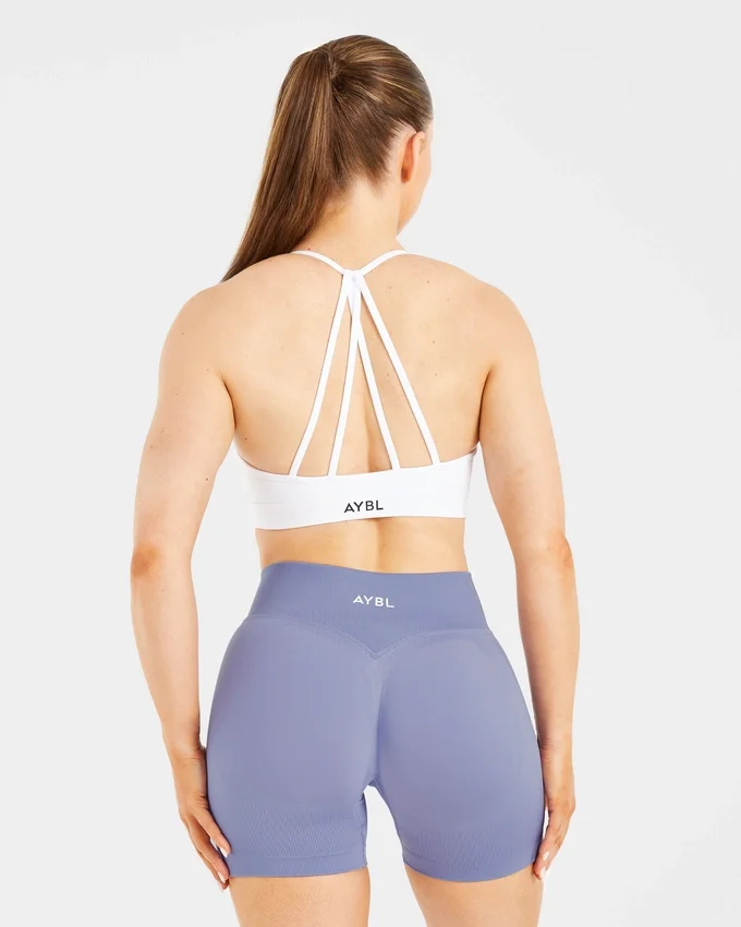 Essential V Neck Strappy Sports Bra