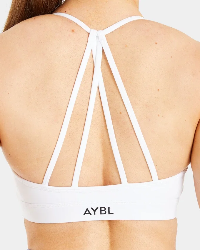 Essential V Neck Strappy Sports Bra