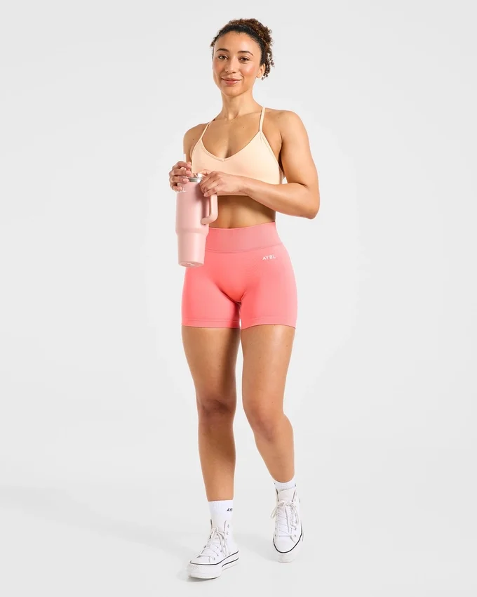 Essential V Neck Strappy Sports Bra