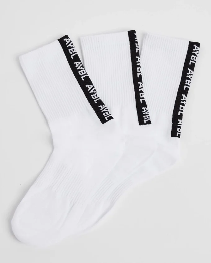 Everyday Back Stripe Crew Socks (3 Pack)