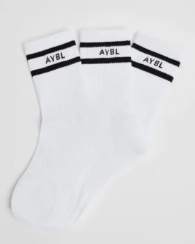 Everyday Double Stripe Crew Socks (3 Pack)