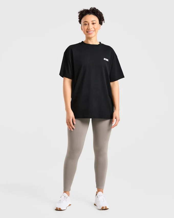 Focused Wavy Oversized T Shirt